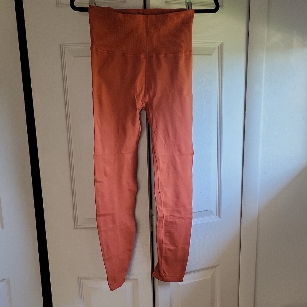 FP Movement Orange High-Waisted Leggings